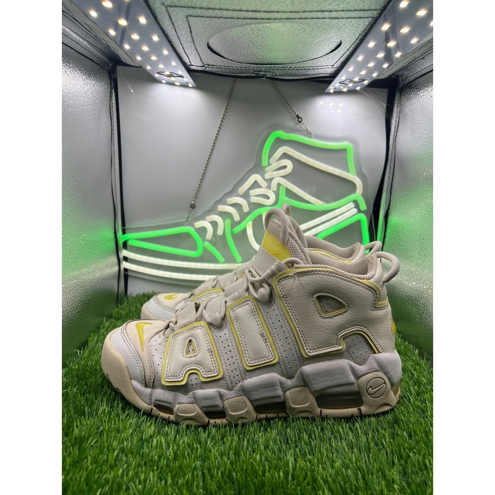 Nike Air More Uptempo Citron Pulse Sail White DM3035-100 Mens 7.5 Sneaker